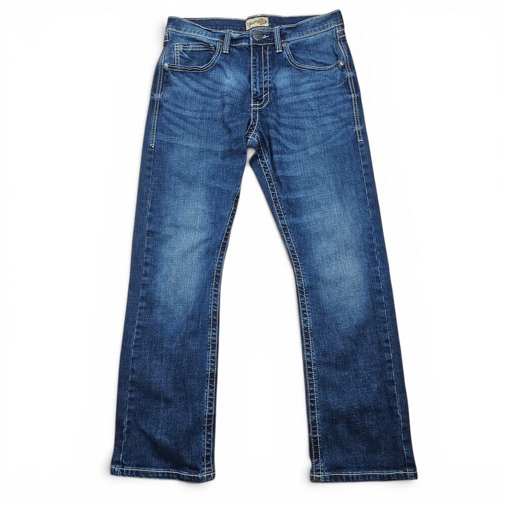 WRANGLER 20X Style 42 Vintage Boot Jeans Mens 32x32 Dark Wash Western Denim